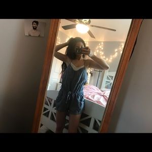 denim romper